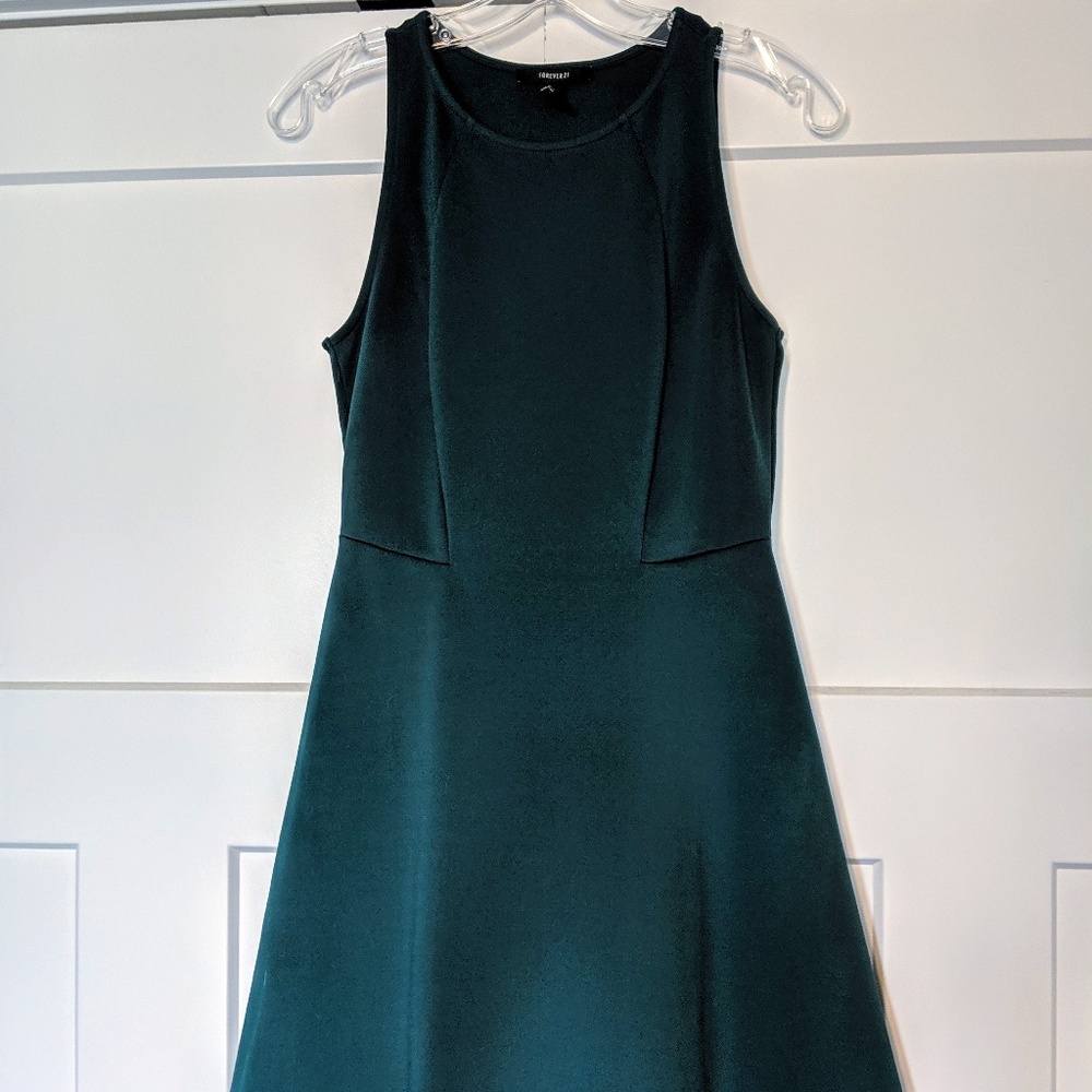 Forever 21 Dark Teal Scuba Dress